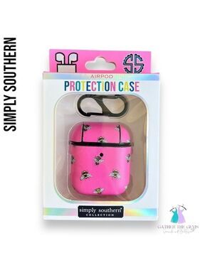 SIMPLY Southern Pink Honeybee Print AirPod Case